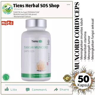 Tiens Herbal Sos Shop Muncord Cordyceps Capsule Dapat Meningkatkan Imunitas Tubuh Kemasan 50 Kapsul