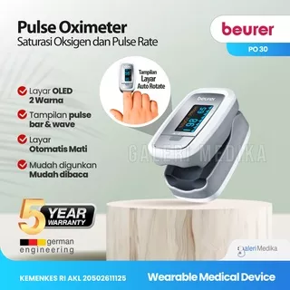Beurer Pulse Oximeter PO-30 / PO 30 / PO30 Alat Ukur Kadar Oksigen - Oximeter / Oxymeter