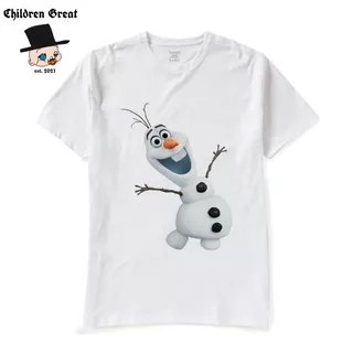 Kaos baju OLAF / tshirt kartun frozen oversize dewasa anak pria wanita lokal / t-shirt rap tee vintage katun combed 30s 24s