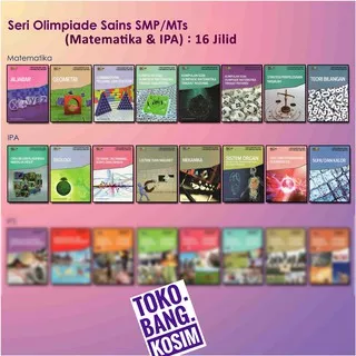 BUKU SERI OLIMPIADE SAINS SMP/MTs (Matematika,IPA terpadu) PROF YOHANES SURYA, 16 Jilid buku