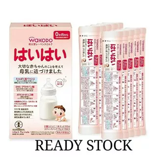 READY STOCK Wakodo haihai Stick Pack sachet 13g x 10 Powdered Milk [0 months to 1 year old]