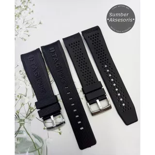 Strap Rubber Tali Jam Tangan Tagheuer Tag heuer Grand Carrera Calibre 36, 22mm 24mm Grade Ori