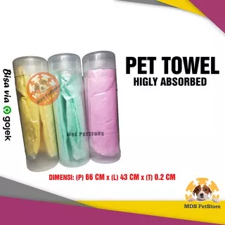Pet Towel Kecil/Besar | handuk kanebo mandi hewan kucing anjing