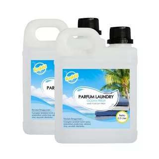 Parfum Laundry Ocean Fresh Murah Berkualitas | Wangi dan Tahan Lama Refil 0,5 Liter | Terlaris