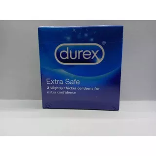 DUREX EXTRA SAFE Isi 3 Slightly Thicker Condoms For Extra Confidence