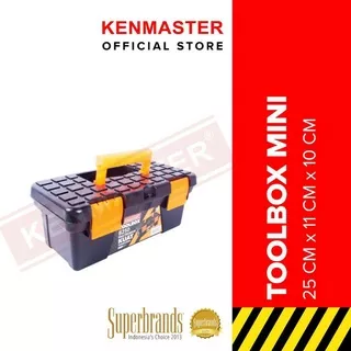 Toolbox Mini KENMASTER B250 (25x11x10cm) Tempat Alat Kunci Perkakas Tool Box Toolkit Kuat