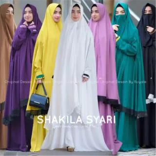 SET GAMIS SHAKILA SYAR`I MATT CANDY CREPE  BY ROYAL HIJAB