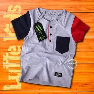 KAOS DISTRO ANAK BELANG TANGAN ABU MISTY / PREMIUM FASHION / LUTTE KIDS