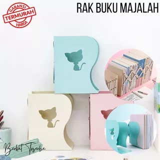 Berkattoserba Rak Buku Majalah Rak Box File Holder Magazine Book Newspaper Rack Box File Desktop Organizer