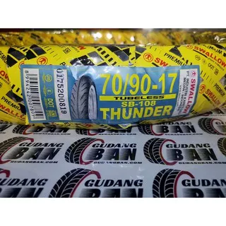 Swallow 70 90 - 17 Ban Luar Swallow Tipe S 108 Thunder Tubeless