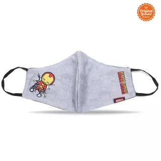 Character Land - Masker Kain Anak Laki Laki Marvel Iron Man Style C