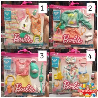 Baju Barbie Dress Fashion Pack Accessories Aksesoris Boneka Original Mattel Mainan Anak