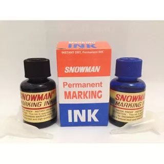 Tinta snowman permanent marking ink, refill tinta spidol snowman permanent