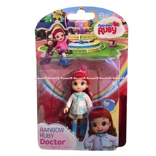 Rainbow Ruby Doctor Mainan Boneka Mini Kecil Baju Dokter Rainbow Ruby Doctor Action Figure