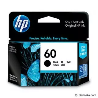 Cartridge Hp 60 Black Original.