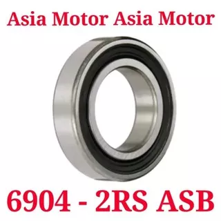 Bearing 6904 2RS ASB Ukuran 20x37x9 mm Bering Laher Laker Klaher 6904-2RS Ukuran 20 x 37 x 9 mm