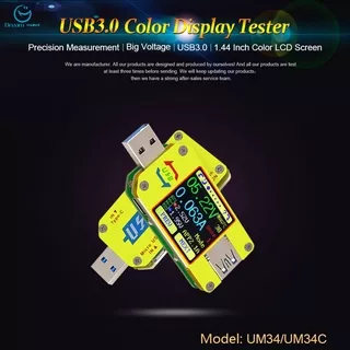 flash sale UM34 UM34C for APP USB3.0 Type-C DC Voltmeter Ammeter Battery Charge Measure Cable Resistance Tester