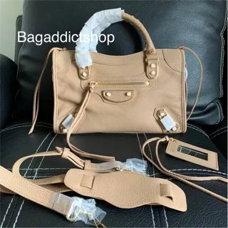 BagAddict Tas Balen City Edge Small Latte GHW Mirror Import VIP