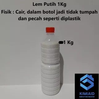 Lem Putih 1Kg - Lem Kayu Lem PVAC Lem Fox Perekat Kertas - Lem Fox Putih White Adhesive PVAC Kayu