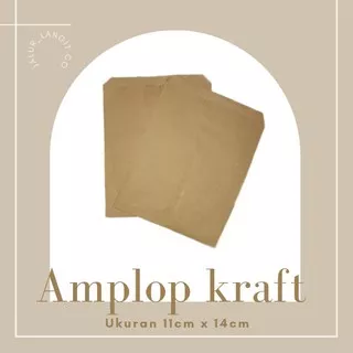 Amplop Polos ukuran 11cm x 14cm | Amplop packaging | Amplop Kraft