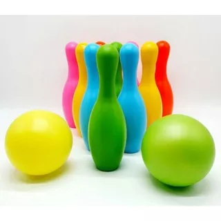 mainan bowling anak ukuran BESAR / mainan bola bowling set jumbo / bola boling anak
