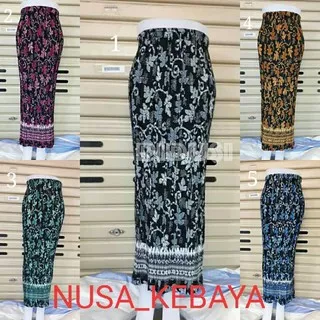 Rok Plisket Motif Daun Paya / Rok Duyung / Rok Lilit / Batik / Kebaya Kutubaru / Kebaya Brokat