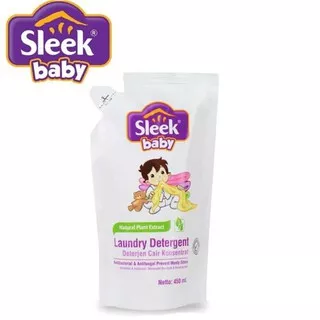 Sleek LAUNDRY Detergent Refill 450 ml/Botol 500 ml