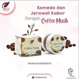 COFFEE MASK SR12 - COFFEE PEELING - masker kopi untuk menghilangkan komedo