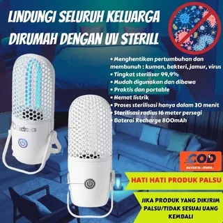 Lampu Ultraviolet Sterilkan Ruangan Membunuh Kuman Virus Bakteri 30 Menit Steril Ruangan 99,9% Anti Virus GARANSI RESMI