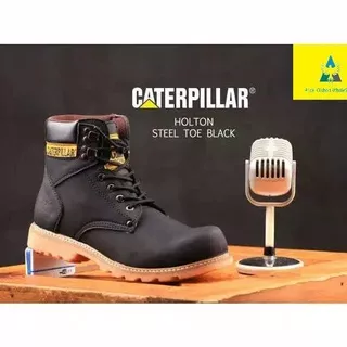 PROMO 12.12 NEW SEPATU SAFETY PRIA TERLARIS TERMURAH SEPATU SAFETY BOOTS PRIA MODEL TERKINI CATERPILLAR HOLTON STEEL TOE PROJECT WORK