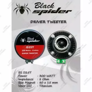 Driver Tweeter Black Spider D25T Tweeter Driver D25T 300 Watt ORIGINAL