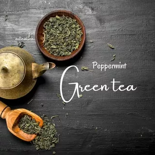 Peppermint green tea (Nusantara green tea + peppermint flavour)