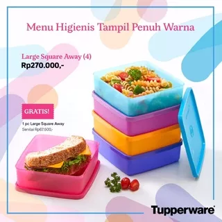 LARGE SQUARE AWAY 660ml TUPPERWARE