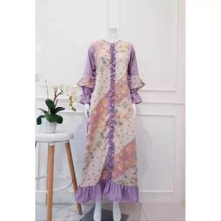 Gamis kombinasi batik by ednesskayla