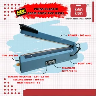 Impulse Sealer 30cm Impulse Sealer PFS300 Press Plastik Ossel