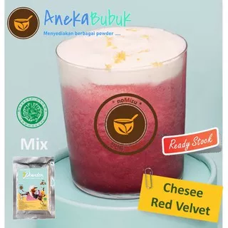 BUBUK MINUMAN RED VELVET CHEESE MIX 1KG - SERBUK MINUMAN ES BOBA KEKINIAN CHEESE RED VELVET 1KG