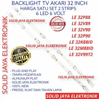 BACKLIGHT LED TV AKARI 32 INC LE 32P88 32V89 32K88 32M88 32K88ID 32M88ID 32V99T2 32V90 LAMPU BL 6K 6V LE-32K88ID LE32K88ID LE32K88 LE-3288ID LE3288ID LE3288 LE-32V99T2 LE32V99T2 LE-32V99 LE-32P88 LE32P88 LE32P90 LE-32P90 LE32V90 32M88ID LE-32V90 6 LAMPU