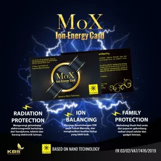 Ion Card Mox Original, Penghemat Listrik,  Penghemat BBM,  kartu kesehatan