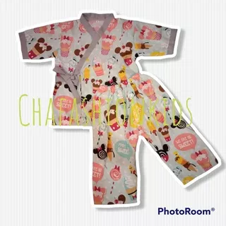 Piyama kimono anak / set baju tidur kimono anak 1-5 tahun