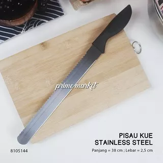 Pisau Kue 2 in 1 / Pisau Roti 2 Sisi Stainless Steel / Pisau Gerigi 10 inch / 8 inch / 12 inch