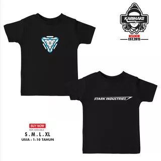 Kaos Baju Anak MARVEL STARK INDUSTRIES ARC REACTOR Kaos Anime - Karimake