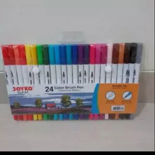 Colour Brush Pen Joyco 24pc panjang