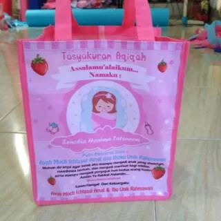 Tas kantong aqiqah anak / Tas Souvenir Aqiqah  Anak /Goodiebag aqiqah / tas nasi box