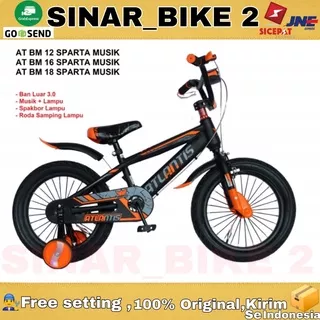 Sepeda Anak Laki BMX ATLANTIS SPARTA Ban Jumbo 12 16 & 18 Inch