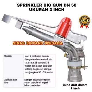 Sprinkler Big Gun DN 50 Ukuran 2 inch | Sprinkler Pertanian Dan Perkebunan