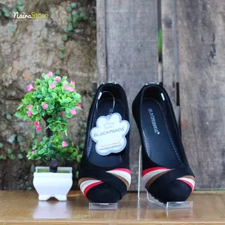 Sepatu Black Panda Rainbow - Sepatu Balet Trendy - Merah Coklat [ORI]