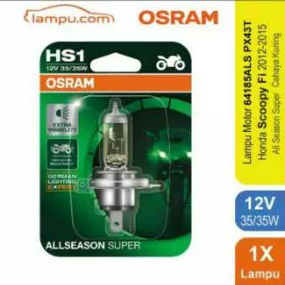 Osram Lampu Kabut Motor Honda Scoopy Fi 2012-2015 - HS1 64185ALS - dpt Menembus Kabut, Hujan