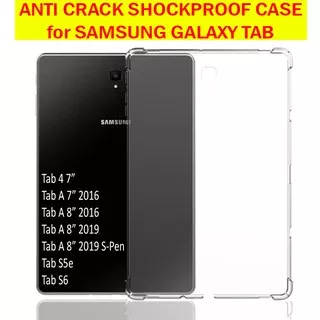 Samsung Galaxy Tab 4 A 7 8 Inch S5e S6 Silikon Soft Case Casing Cover Anti Crack Anticrack Sarung