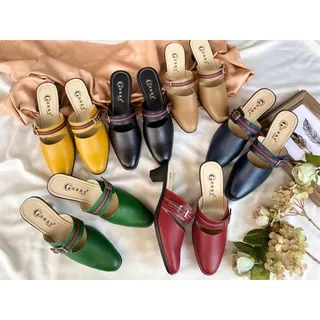 SANDAL HELLS MODEL TALI GUCCI / SANDAL SEPATU HELLS/SANDAL KULIT GARUT/SENDAL BUSTONG KUIT GARUT