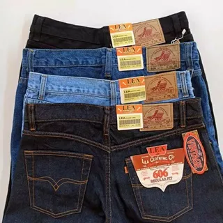 Celana Jeans Panjang Pria Standar Lea 606 / Celana model Standar Levis Original